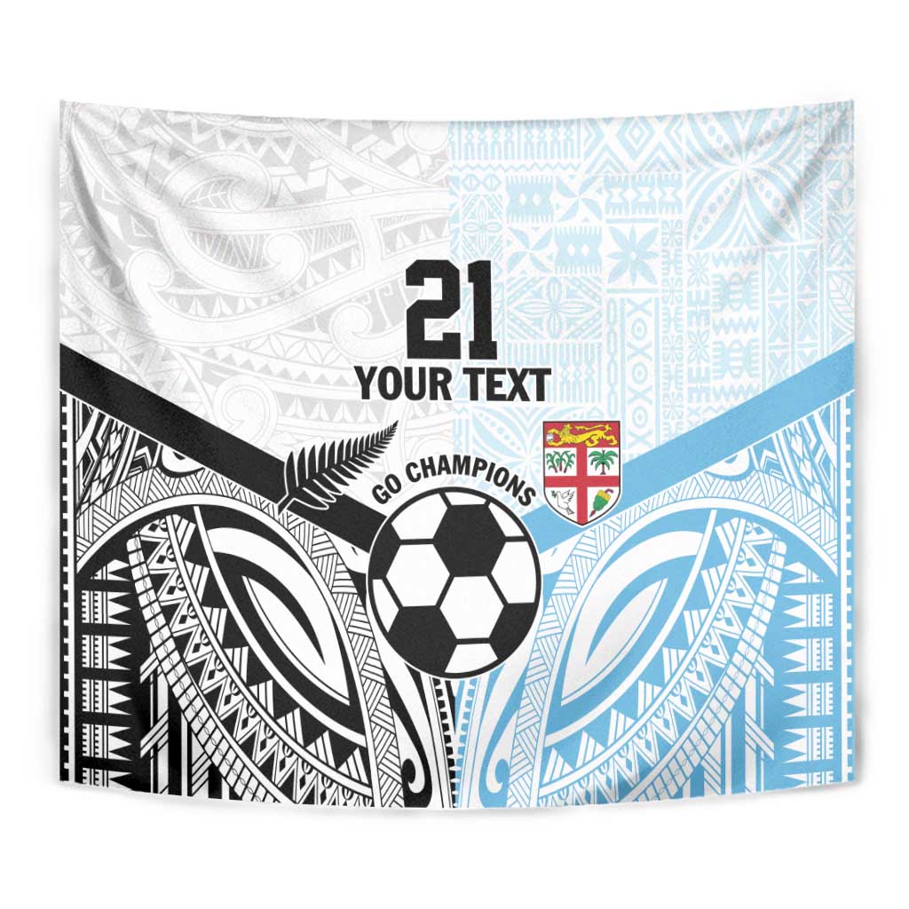 New Zealand-Fiji Football Custom Tapestry Together Go Champions LT9 - Polynesian Pride