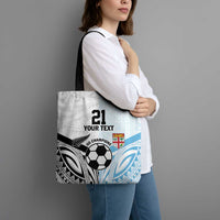New Zealand-Fiji Football Custom Tote Bag Together Go Champions LT9 - Polynesian Pride