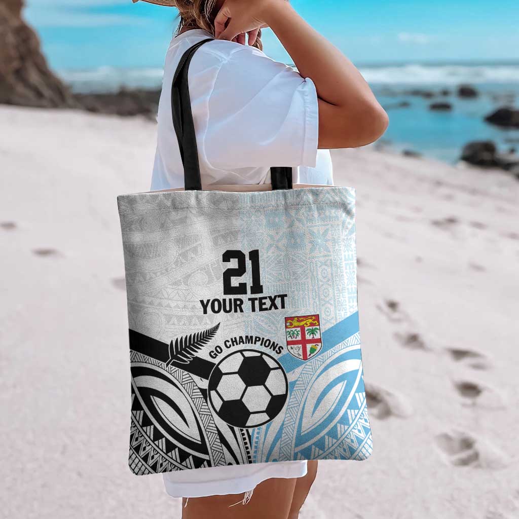 New Zealand-Fiji Football Custom Tote Bag Together Go Champions LT9 - Polynesian Pride