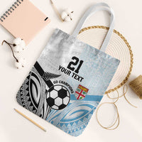 New Zealand-Fiji Football Custom Tote Bag Together Go Champions LT9 White Strap One Size Art - Polynesian Pride