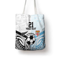 New Zealand-Fiji Football Custom Tote Bag Together Go Champions LT9 - Polynesian Pride