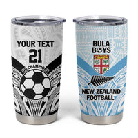 New Zealand-Fiji Football Custom Tumbler Cup Together Go Champions LT9 Art - Polynesian Pride