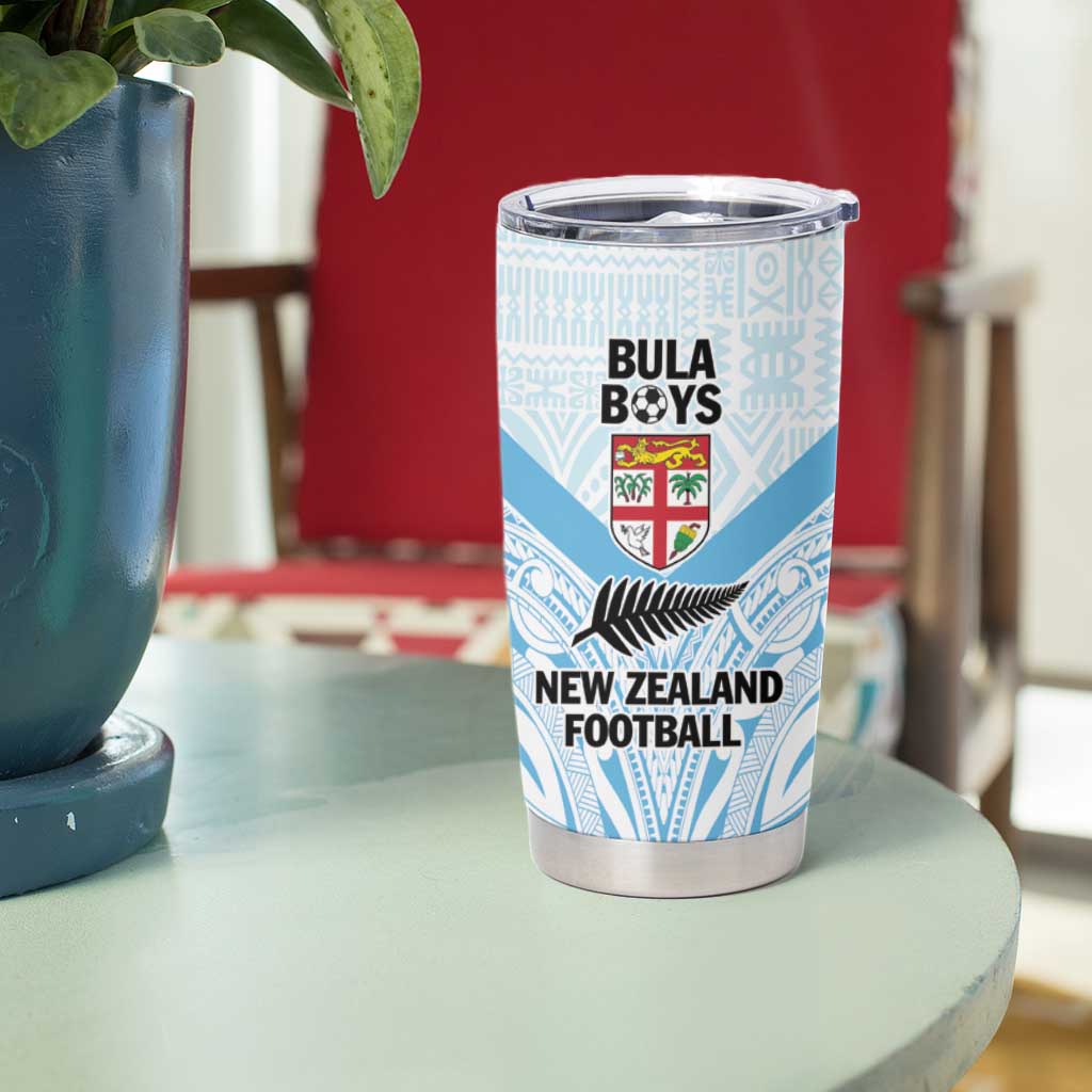 New Zealand-Fiji Football Custom Tumbler Cup Together Go Champions LT9 - Polynesian Pride