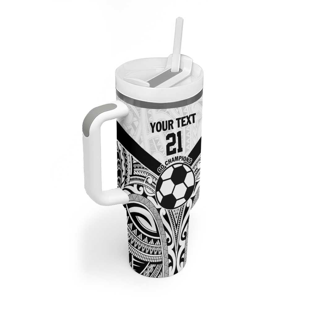 New Zealand-Fiji Football Custom Tumbler With Handle Together Go Champions LT9 - Polynesian Pride