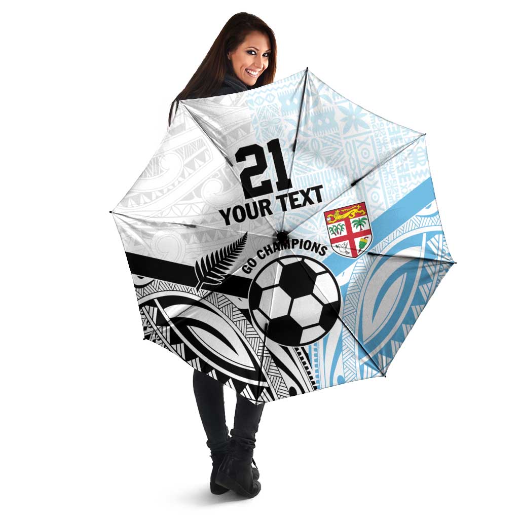 New Zealand-Fiji Football Custom Umbrella Together Go Champions LT9 - Polynesian Pride