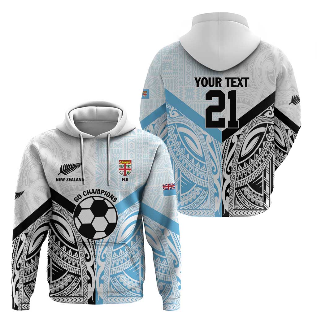 New Zealand-Fiji Football Custom Zip Hoodie Together Go Champions LT9 - Polynesian Pride