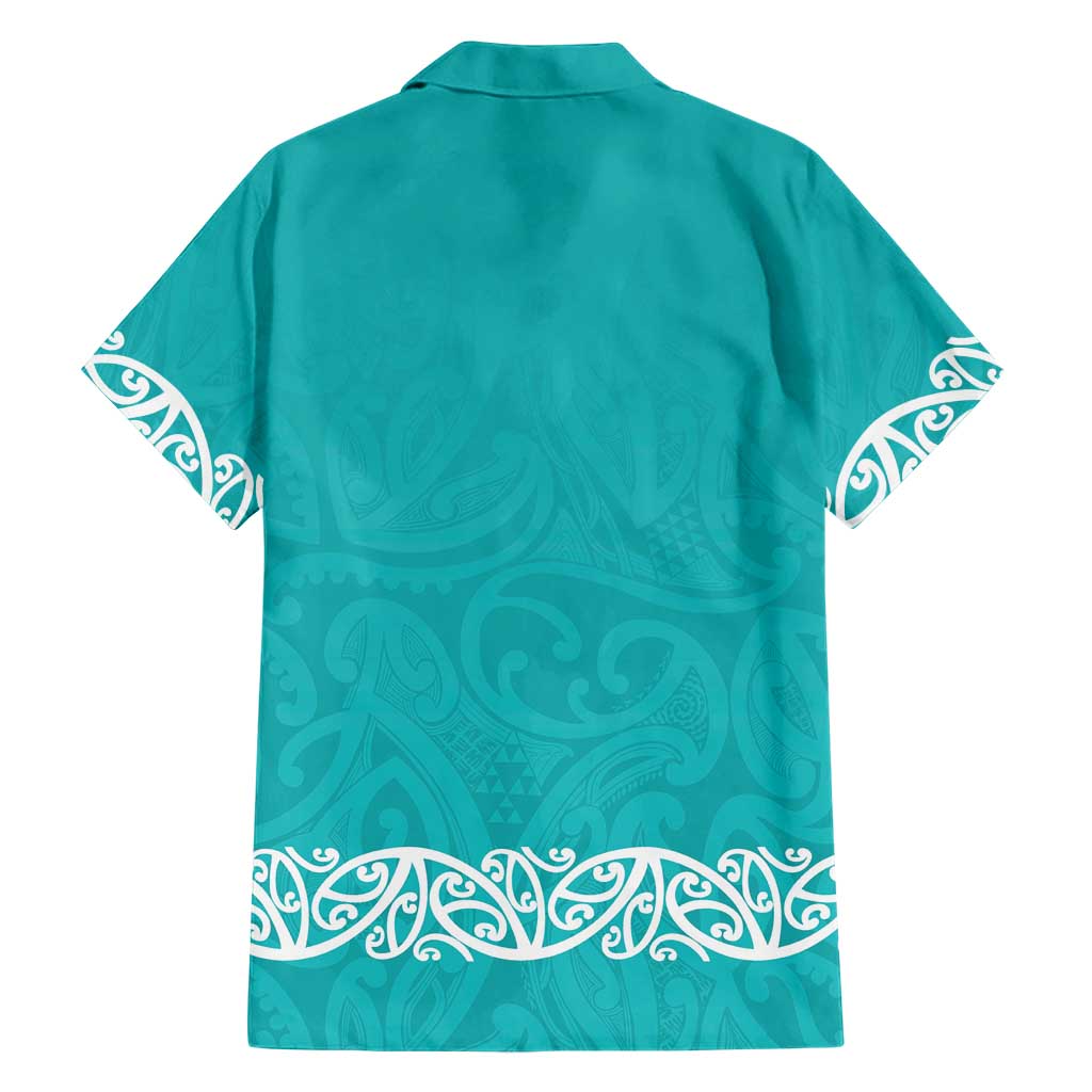 New Zealand Nurses Week Hawaiian Shirt Maori Kowhaiwhai Cyan Tribal LT9 - Polynesian Pride