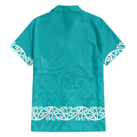 New Zealand Nurses Week Hawaiian Shirt Maori Kowhaiwhai Cyan Tribal LT9 - Polynesian Pride