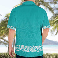 New Zealand Nurses Week Hawaiian Shirt Maori Kowhaiwhai Cyan Tribal LT9 - Polynesian Pride