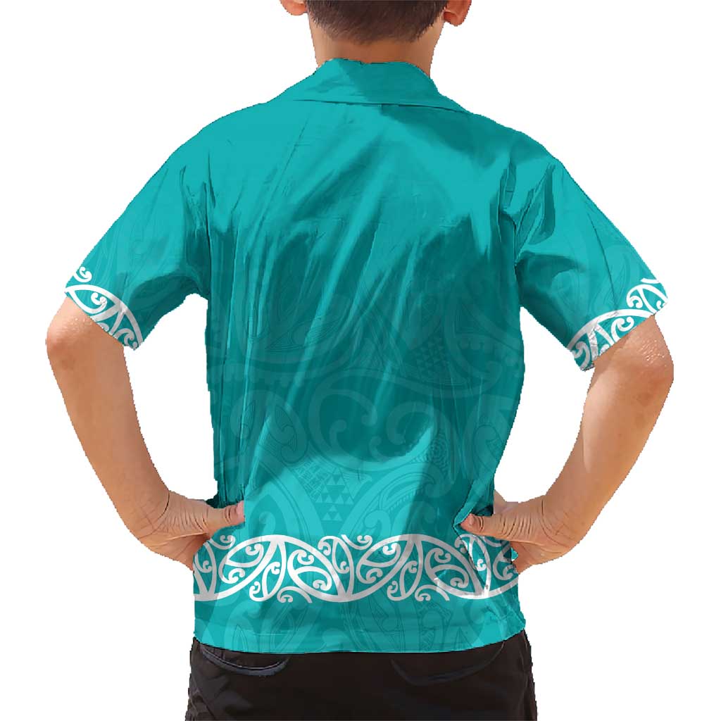 New Zealand Nurses Week Hawaiian Shirt Maori Kowhaiwhai Cyan Tribal LT9 - Polynesian Pride