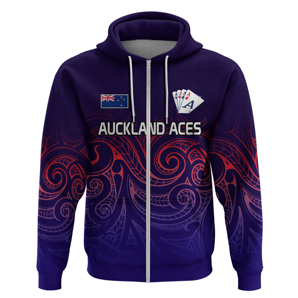 New Zealand Auckland Cricket Hoodie Maori Traditional Ethnic Style LT9 - Polynesian Pride