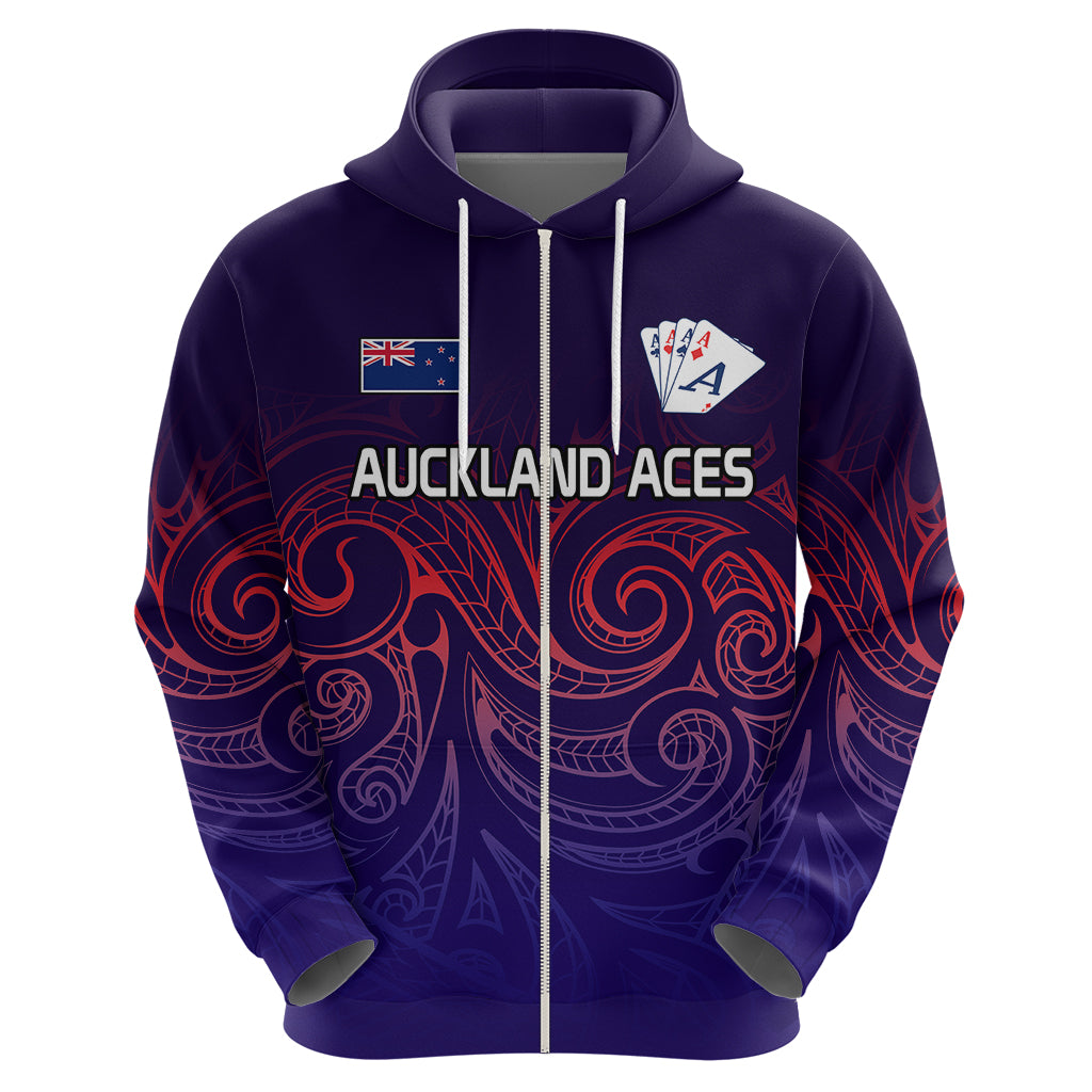New Zealand Auckland Cricket Hoodie Maori Traditional Ethnic Style LT9 - Polynesian Pride