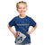 (Custom Text And Number) New Zealand Cricket Kid T Shirt Auckland Aces Sporty Style LT9 Blue - Polynesian Pride
