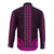 African Dashiki Long Sleeve Button Shirt With Polynesian Pattern - Pink LT9 - Polynesian Pride