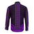 African Dashiki Long Sleeve Button Shirt With Polynesian Pattern - Purple LT9 - Polynesian Pride
