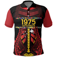 Independen Stet bilong Papua Niugini 1975 Polo Shirt Red Tribal Papua New Guinea Province Flag LT9 Red - Polynesian Pride