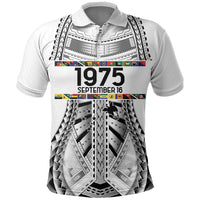 Independen Stet bilong Papua Niugini 1975 Polo Shirt White Tribal Papua New Guinea Province Flag LT9 White - Polynesian Pride