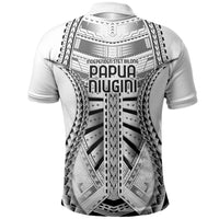 Independen Stet bilong Papua Niugini 1975 Polo Shirt White Tribal Papua New Guinea Province Flag LT9 - Polynesian Pride