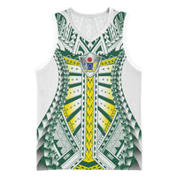 Cook Islands 1965 National Pride Basketball Jersey White Tribal Pattern LT9 Unisex White - Polynesian Pride