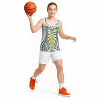 Cook Islands 1965 National Pride Basketball Jersey White Tribal Pattern LT9 - Polynesian Pride
