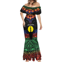 Personalised New Caledonia All Saints Day Mermaid Dress Candle Light with Polynesian Style LT9 - Polynesian Pride