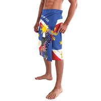 Personalized Filipino-American Lavalava Philippines Coat Of Arms with Bald Eagle LT9 - Polynesian Pride