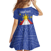 Personalized Pilipinas Eight-Rayed Sun Family Matching Mermaid Dress and Hawaiian Shirt Philippines Map With Polynesian Style LT9 - Polynesian Pride