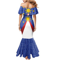 Personalized Pilipinas Eight-Rayed Sun Family Matching Mermaid Dress and Hawaiian Shirt Philippines Map With Polynesian Style LT9 - Polynesian Pride