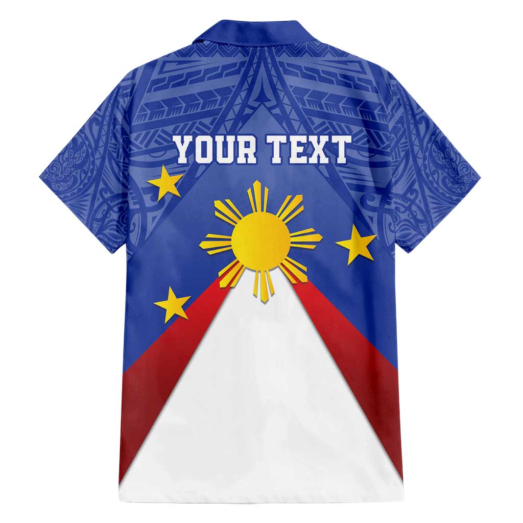 Personalized Pilipinas Eight-Rayed Sun Family Matching Off Shoulder Maxi Dress and Hawaiian Shirt Philippines Map With Polynesian Style LT9 - Polynesian Pride