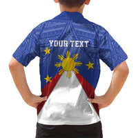 Personalized Pilipinas Eight-Rayed Sun Kid Hawaiian Shirt Philippines Map With Polynesian Style LT9 - Polynesian Pride