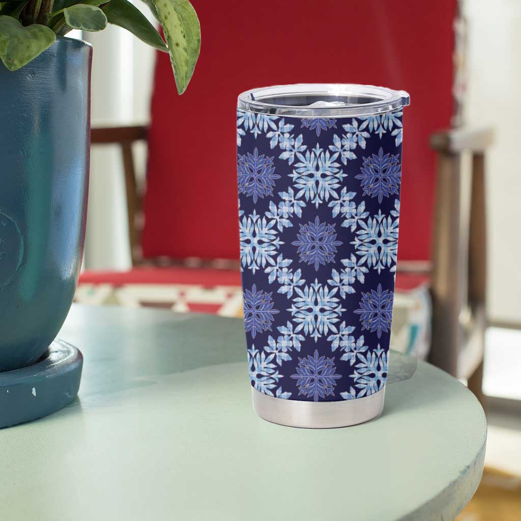 Palaka Hawaiian Quilt Seamless Pattern Tumbler Cup - Polynesian Pride