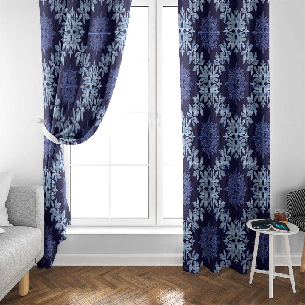 Palaka Hawaiian Quilt Seamless Pattern Window Curtain - Polynesian Pride