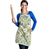 Squares Maile Leaf Apron Turquoise Palaka Hawaiian Quilt Pattern - Polynesian Pride