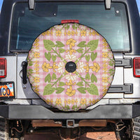 Squares Puakenikeni and Kalo Spare Tire Cover Pink Palaka Hawaiian Quilt Pattern LT9 Pink - Polynesian Pride