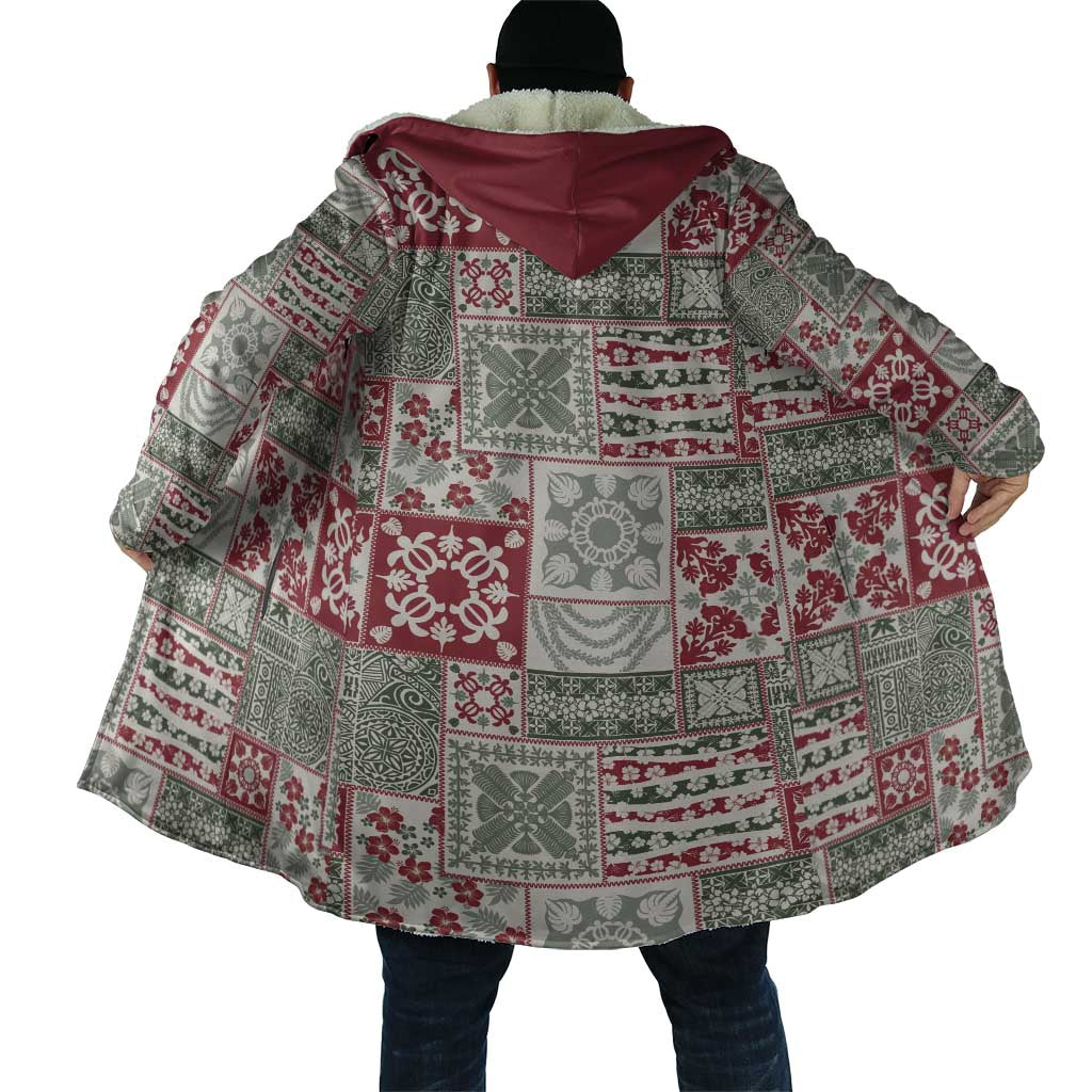 Mele Kalikimaka Hawaii Christmas Cloak Aloha Spirit with Hawaiian Quilt Pattern - Polynesian Pride