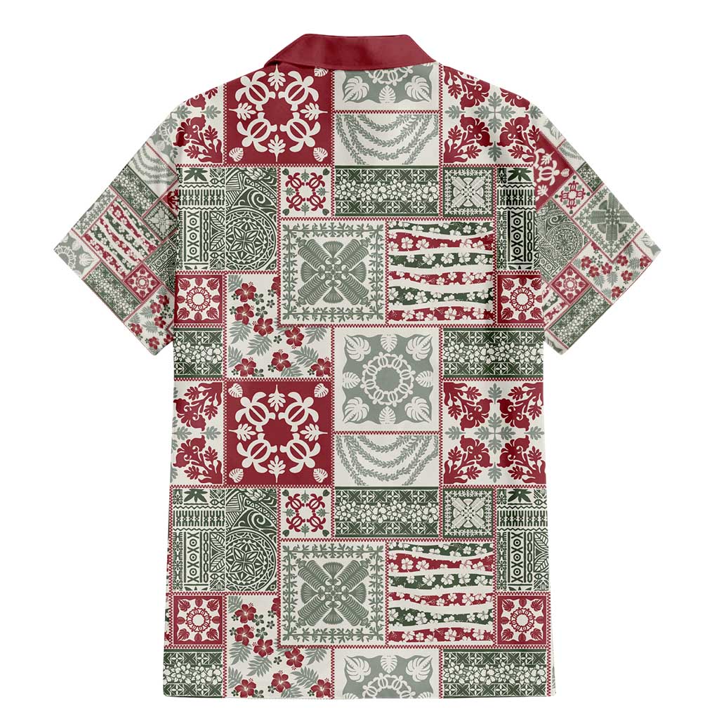 Mele Kalikimaka Hawaii Christmas Family Matching Mermaid Dress and Hawaiian Shirt Aloha Spirit with Hawaiian Quilt Pattern LT9 - Polynesian Pride