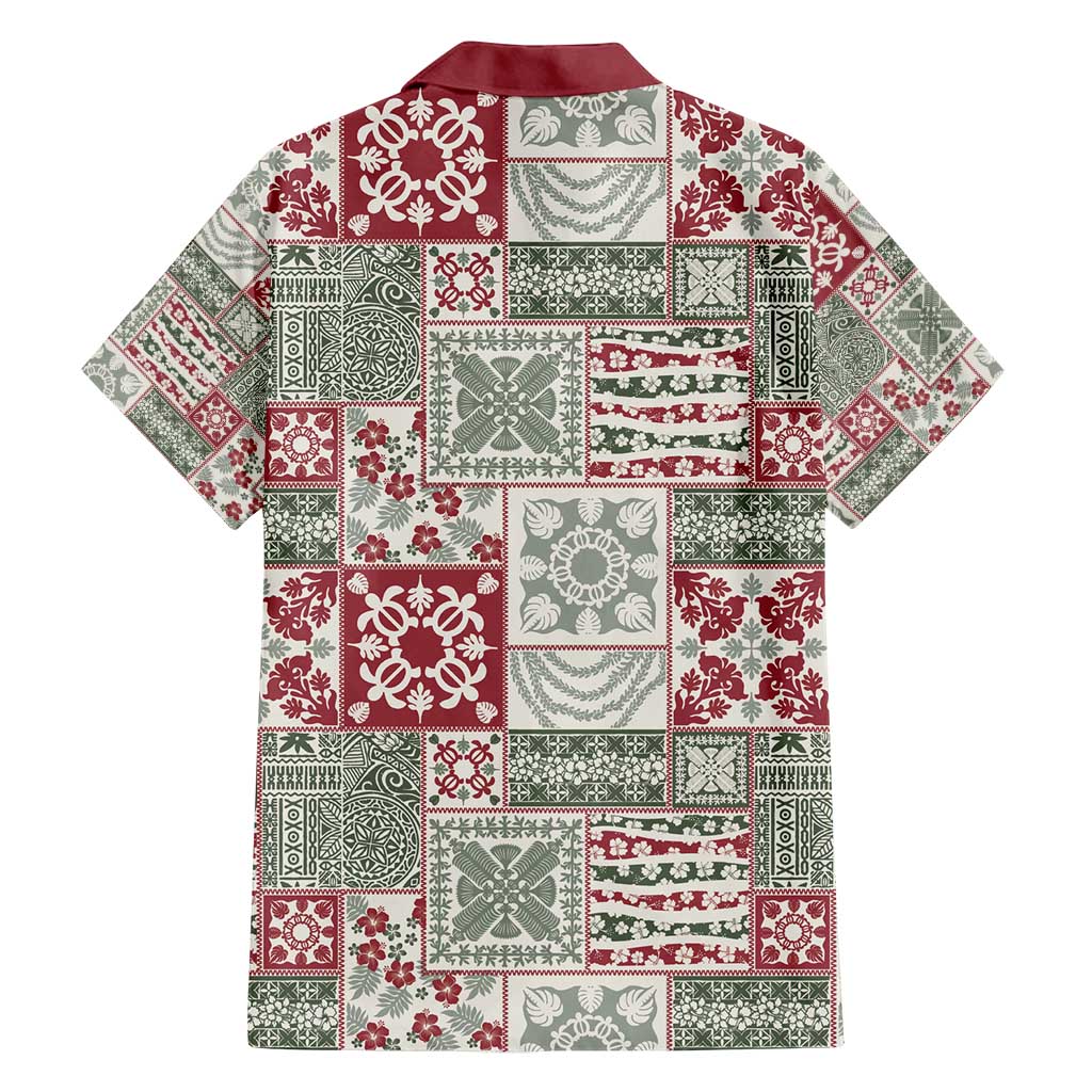 Mele Kalikimaka Hawaii Christmas Family Matching Puletasi and Hawaiian Shirt Aloha Spirit with Hawaiian Quilt Pattern LT9 - Polynesian Pride