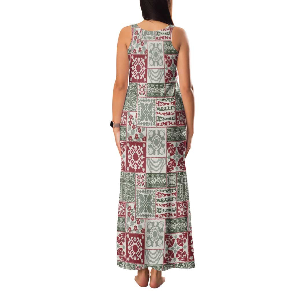 Mele Kalikimaka Hawaii Christmas Family Matching Tank Maxi Dress and Hawaiian Shirt Aloha Spirit with Hawaiian Quilt Pattern LT9 - Polynesian Pride