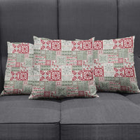 Mele Kalikimaka Hawaii Christmas Pillow Cover Aloha Spirit with Hawaiian Quilt Pattern - Polynesian Pride