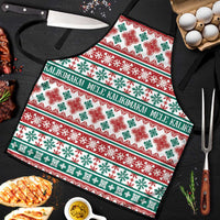Mele Kalikimaka Hawaii Christmas Apron Hawaiian Quilt Pattern Style - Polynesian Pride