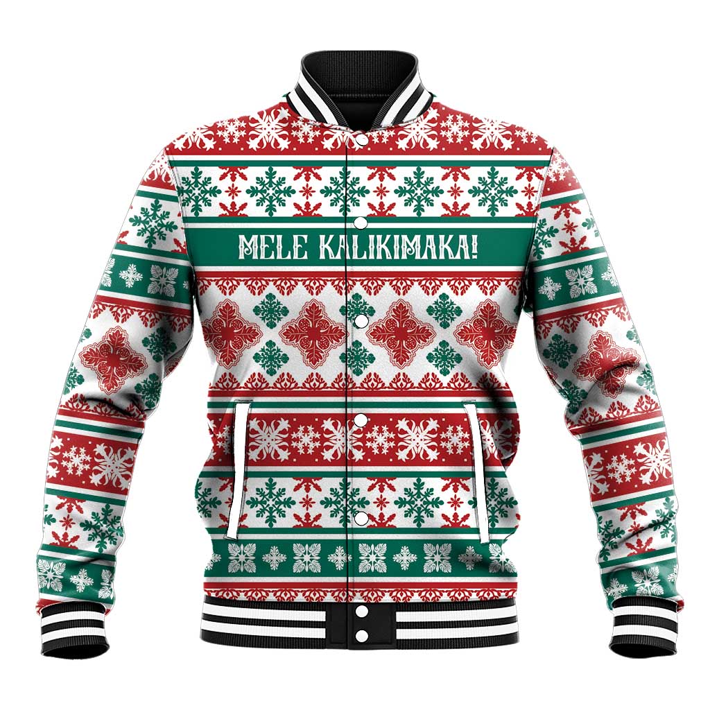 Mele Kalikimaka Hawaii Christmas Baseball Jacket Hawaiian Quilt Pattern Style LT9 Unisex Beige - Polynesian Pride