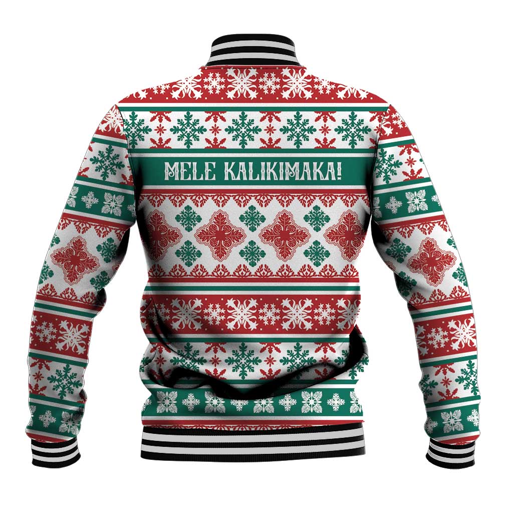 Mele Kalikimaka Hawaii Christmas Baseball Jacket Hawaiian Quilt Pattern Style LT9 - Polynesian Pride