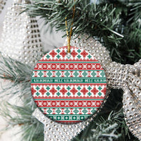 Mele Kalikimaka Hawaii Christmas Ceramic Ornament Hawaiian Quilt Pattern Style LT9 - Polynesian Pride