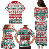 Mele Kalikimaka Hawaii Christmas Family Matching Puletasi and Hawaiian Shirt Hawaiian Quilt Pattern Style LT9 - Polynesian Pride