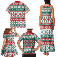 Mele Kalikimaka Hawaii Christmas Family Matching Tank Maxi Dress and Hawaiian Shirt Hawaiian Quilt Pattern Style LT9 - Polynesian Pride