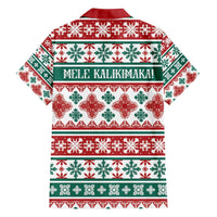 Mele Kalikimaka Hawaii Christmas Family Matching Tank Maxi Dress and Hawaiian Shirt Hawaiian Quilt Pattern Style LT9 - Polynesian Pride
