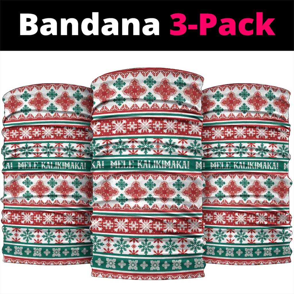 Mele Kalikimaka Hawaii Christmas Neck Gaiter Hawaiian Quilt Pattern Style - Polynesian Pride