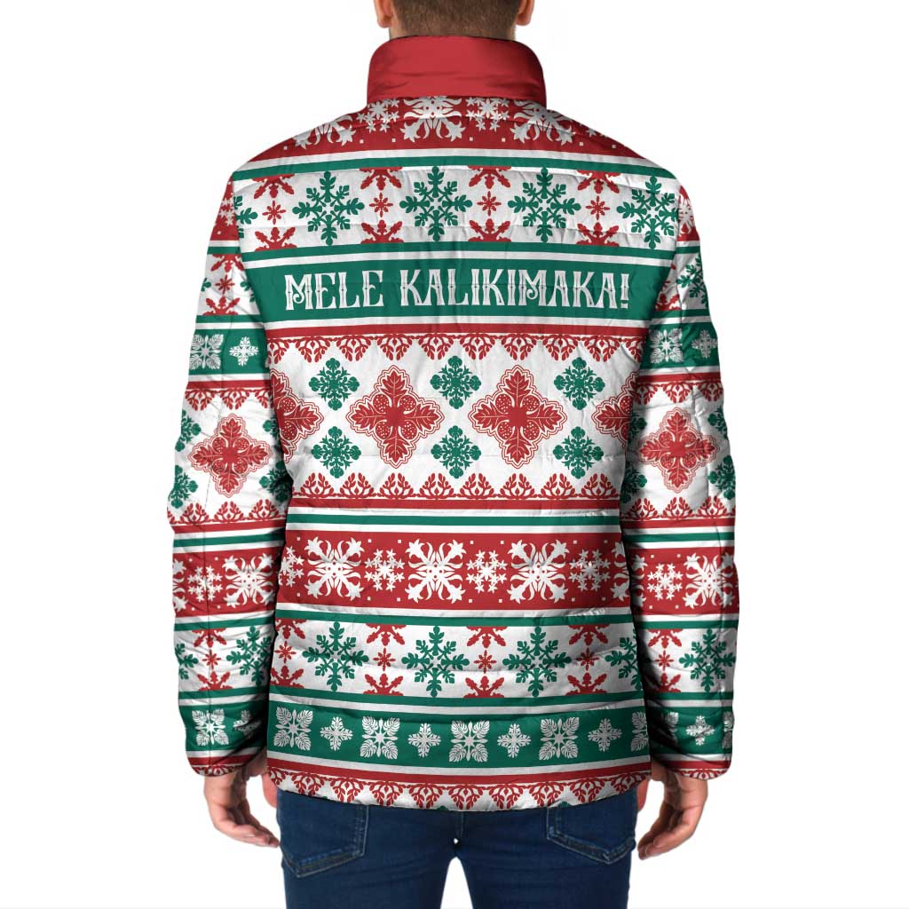 Mele Kalikimaka Hawaii Christmas Padded Jacket Hawaiian Quilt Pattern Style LT9 - Polynesian Pride