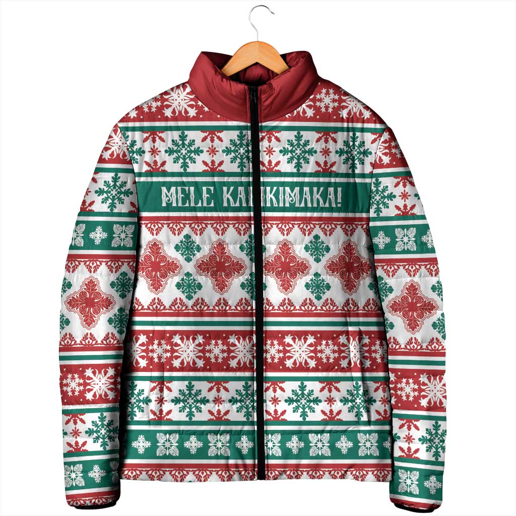 Mele Kalikimaka Hawaii Christmas Padded Jacket Hawaiian Quilt Pattern Style LT9 - Polynesian Pride