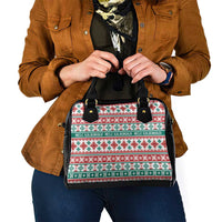 Mele Kalikimaka Hawaii Christmas Shoulder Handbag Hawaiian Quilt Pattern Style - Polynesian Pride